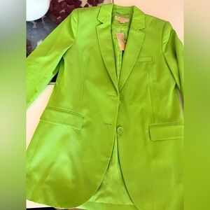 NWT- Michael Kors Vibrant Lime Blazer